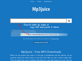 'mp3juice.click' screenshot