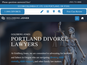 'goldbergjones-or.com' screenshot