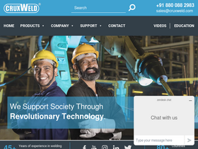 'cruxweld.com' screenshot
