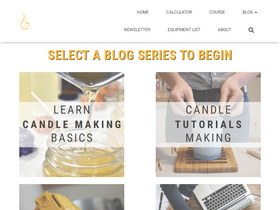 'armatagecandlecompany.com' screenshot