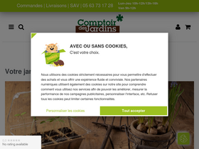 'comptoirdesjardins.fr' screenshot