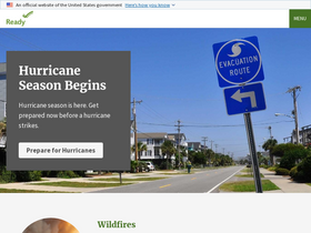 'ready.gov' screenshot