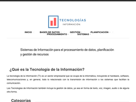'tecnologias-informacion.com' screenshot