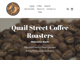quailstreetcoffeeroasters.com homepage screenshot