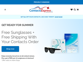'contactsexpress.ca' screenshot