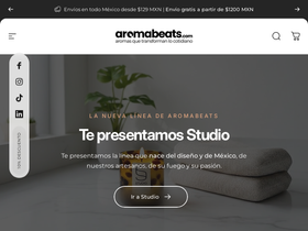 aromabeats.com homepage screenshot