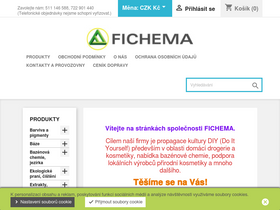 'fichema.cz' screenshot