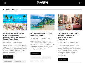 'travelinglifestyle.net' screenshot