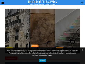 'unjourdeplusaparis.com' screenshot