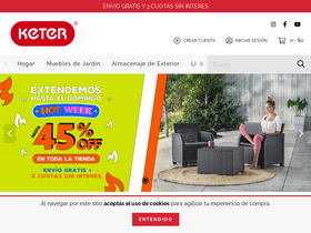 Keter homepage screenshot