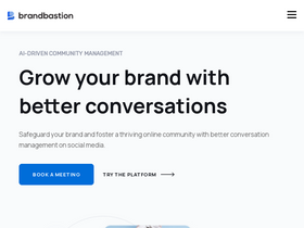 BrandBastion - Comprehensive social media management tool offering real-time moderation, sentiment analysis, and automated alerts