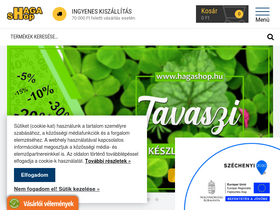 'hagashop.hu' screenshot