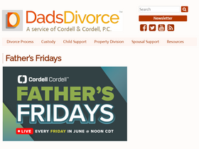 'dadsdivorce.com' screenshot