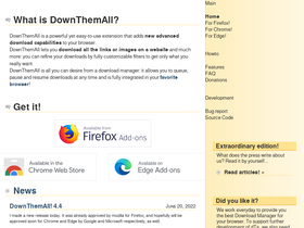 'downthemall.org' screenshot