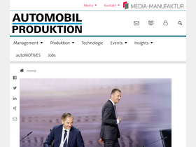 'automobil-produktion.de' screenshot
