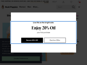 'hushpuppies.com' screenshot