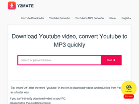 'y2mate.blue' screenshot