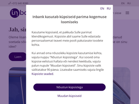 'inbank.ee' screenshot