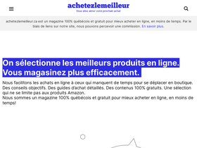 'achetezlemeilleur.ca' screenshot