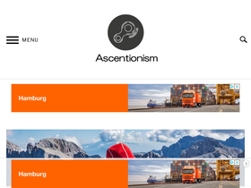 'ascentionism.com' screenshot