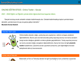 'sanalokulumuz.com' screenshot