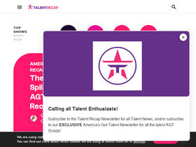 'talentrecap.com' screenshot