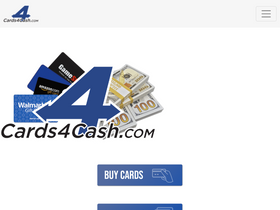 'cards4cash.com' screenshot