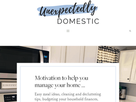 'unexpectedlydomestic.com' screenshot