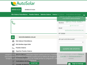 'autosolar.pe' screenshot