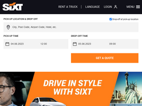 'sixt.global' screenshot