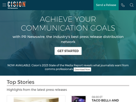 'profnet.prnewswire.com' screenshot