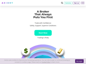 'axiory.com' screenshot