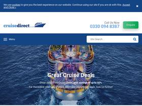 'cruisedirect.co.uk' screenshot
