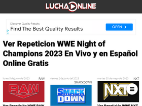 'luchaonline.com' screenshot
