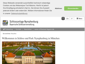 'schloss-nymphenburg.de' screenshot