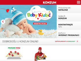 'konzum.co.ba' screenshot