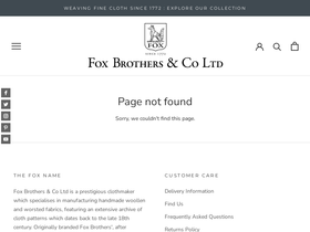 Fox Brothers & Co Ltd homepage screenshot