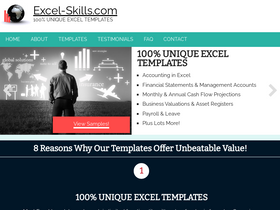 'excel-skills.com' screenshot