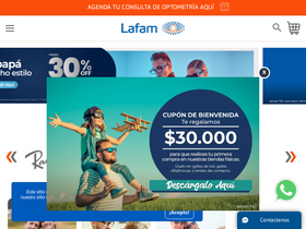 'lafam.com.co' screenshot