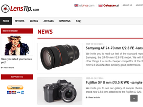 'lenstip.com' screenshot