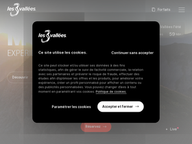 'les3vallees.com' screenshot