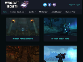 'warcraft-secrets.com' screenshot