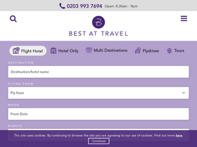 'bestattravel.co.uk' screenshot