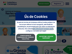 'loteriesdecatalunya.cat' screenshot