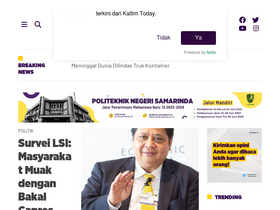 'kaltimtoday.co' screenshot