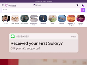 'caratlane.com' screenshot