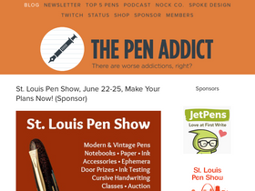 'penaddict.com' screenshot