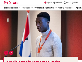 'prodemos.nl' screenshot