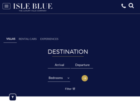 'isleblue.co' screenshot