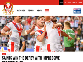'saintsrlfc.com' screenshot